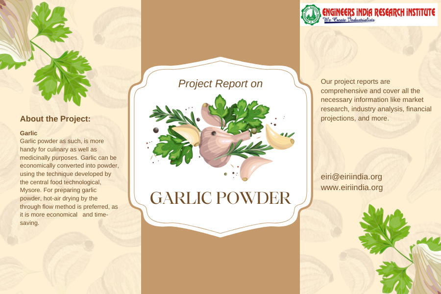 Detailed Project Report on garlic powder